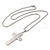 Non-Tarnish 304 Stainless Steel Pendant Necklaces NJEW-H015-08P-2