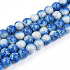 Transparent Baking Painted Glass Beads Strands DGLA-N009-10mm-07-1