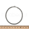 201 Stainless Steel Cuba Chian Bracelet for Men BJEW-B138-01P-5