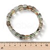 Natural Lodolite Quartz Bead Stretch Bracelets for Women Men BJEW-C097-01-5