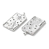 Brass Micro Pave Cubic Zirconia Pendants KK-C079-05P-2