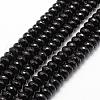 Natural Black Onyx Beads Strands G-P161-23-6x3mm-1