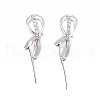 Anti-Tarnish Rhodium Plated 925 Sterling Silver Pendant Bails STER-L058-016P-1