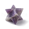 Natural Amethyst Sculpture Healing Crystal Merkaba Star Ornament G-C110-08B-2