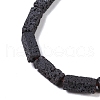 Frosted Natural Lava Rock Beads Strands G-E618-05-3