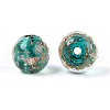 Handmade Gold Sand Lampwork Beads LAMP-T016-10C-2