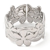 Non-Tarnish 304 Stainless Steel Open Cuff Rings RJEW-K245-83P-1