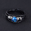 Luminous PU Leather Multi-strand Bracelets WG3B574-05-1