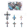 12Pcs 6 Styles Plated Alloy Pendants FIND-TA0001-44-10
