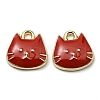 Golden Plated Alloy Charms ENAM-L042-01G-06-2