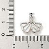 Brass Micro Pave Clear Cubic Zirconia Pendants KK-P275-19P-3