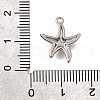 Ocean Series 304 Stainless Steel Charms STAS-H477-01C-P-3