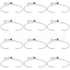 SOFPLATE 12Pcs Rack Plating Adjustable Brass Slider Bracelet Making KK-SP0001-80P-1