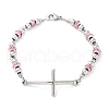201 Stainless Steel Link Chain Bracelets BJEW-A032-02P-01-2