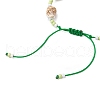 Glass Seed Beaded Braided Bead Bracelets BJEW-MZ00172-04-4