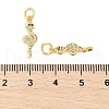 Brass Micro Pave Cubic Zirconia Pendants KK-U056-07G-3
