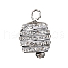 304 Stainless Steel Crystal Rhinestone Pendants STAS-H235-12P-1