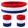 Polyester Elbow Sleeves and Headband AJEW-WH20010-49E-1