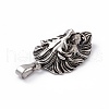 Tibetan Style 304 Stainless Steel Pendants STAS-H170-31AS-3