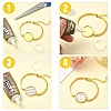 DIY Blank Dome Alloy Bangle Jewelry Making Kits DIY-YW0010-36-4