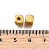 Spray Painted Wooden Beads WOOD-P021-01A-02-3