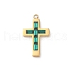 304 Stainless Steel Rhinestone Pendants STAS-L022-085G-09-1