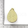 Raw Natural Tektite & Synthetic Blue Goldstone Big Pendants KK-P282-04G-3