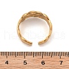 304 Stainless Steel Open Cuff Ring for Women RJEW-M049-01G-08-2