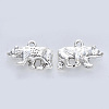 Tibetan Style Alloy Pendants X-TIBE-R316-020AS-RS-2