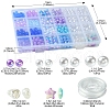 DIY Round Acrylic & ABS Plastic Imitation Pearl Beads Bracelets Jewelry Making Kits DIY-FS0007-42-4