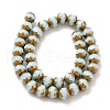 Opaque Solid Color Glass Beads Strands GLAA-G098-02B-2