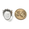 Natural Howlite Adjustable Rings RJEW-I108-01AS-01-5