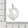 Non-Tarnish 304 Stainless Steel Pendants STAS-E205-04P-3