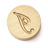 Golden Tone Brass Letter Stamps KK-R005-01I-1