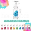  40Pcs 10 Colors Glass Wishing Bottle Pendant Decorations AJEW-NB0003-05-5