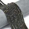 Natural Golden Sheen Obsidian Beads Strands G-P575-A29-4x2mm-1