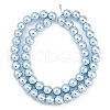 Baking Paint Electroplated Synthetic Non-magnetic Hematite Beads Strands G-H072-E01-01B-2