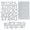 CRASPIRE Number & Alphabet Frame Carbon Steel Cutting Dies Stencils DIY-CP0001-03-1