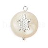 Natural Freshwater Shell Pendants PALLOY-JF02702-2