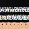 Electroplate Glass Beads Strands EGLA-T021-07B-4