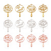 Beadthoven 24Pcs 12 Styles Zinc Alloy Links FIND-BT0001-02-2