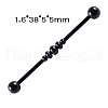 304 Stainless Steel Long Barbell Cartilage Earrings FS-WGA4435-08-2