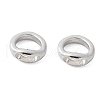 Brass Ring Charm Connectors KK-U056-55P-1