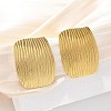 304 Stainless Steel Stud Earrings EJEW-U047-15G-2