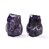 Natural Amethyst Owl Display Decorations G-N345-04C-2