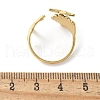 Starfish & Shell 304 Stainless Steel Cuff Rings RJEW-S621-08G-3