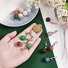 Gemstone Round Pendant Decoration HJEW-AB00349-3