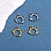 Women Cat Brass Leverback Earrings JE965A-2