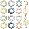 SOFPLATE 30Pcs Transparent Acrylic with Enamel Beads MACR-SP0001-04-1
