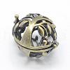 Brass Rack Plating Cage Pendants KK-F722-43AB-RS-2